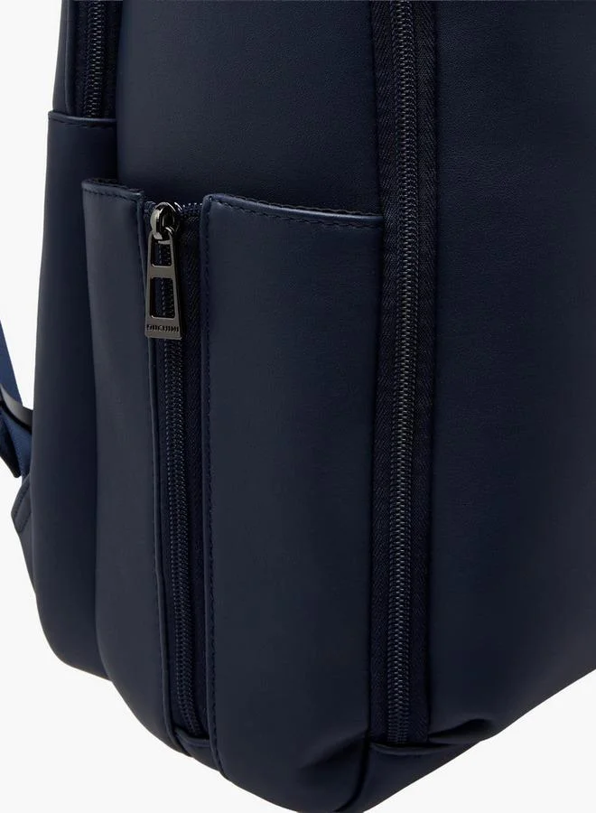 DUCHINI NAVY Solid Backpack With Adjustable Straps for Men | Best Price UAE